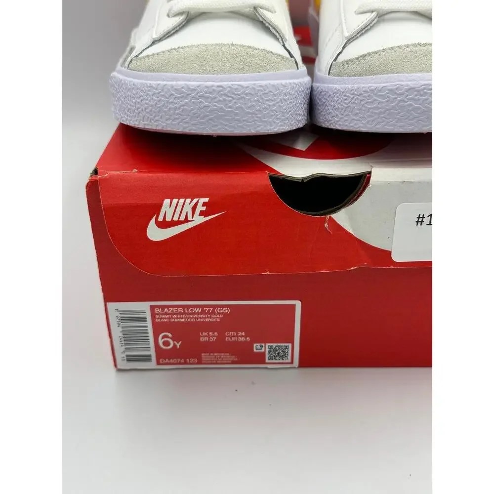 Nike Blazer Mid ’77 GS White‎ Gold Pink | Size 6Y / 7.5W | NIB